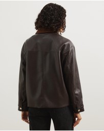 Atmos&Here - Mabel Leather Look Jacket