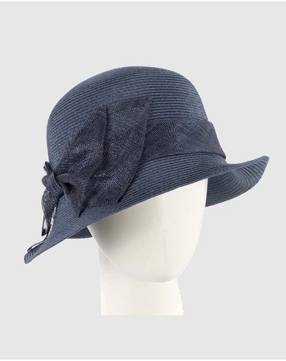 Max Alexander - Summer Navy Cloche Hat