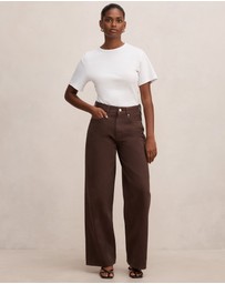 Forever New Petite - Gia Petite High Rise Wide Leg Jeans