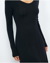 AERE - Ren Cable Knit Maxi Dress