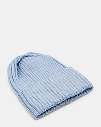 Morgan & Taylor - Mia Wool-Blend Beanie in Pale Blue