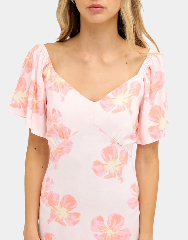 Roxy - Womens Floral Rain Midi Dress