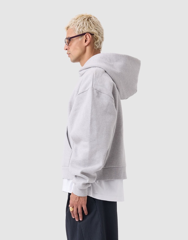 Zanerobe - Box Crop Hood Grey Marle