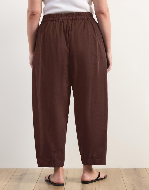 Atmos&Here Curvy - Sienna Cotton Barrel Leg Pants