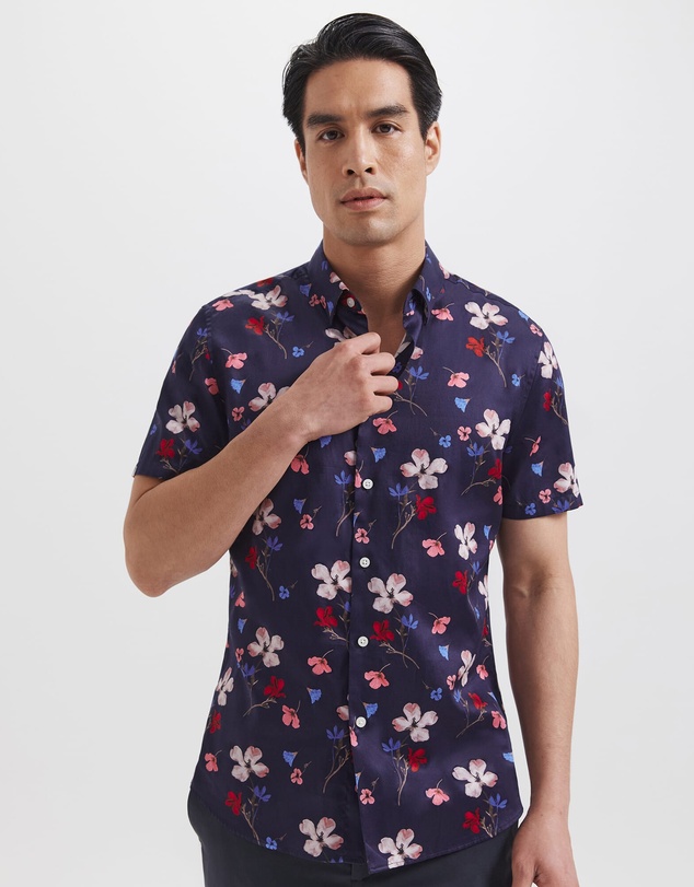 SABA - Jean Luc Short Sleeve Print Shirt
