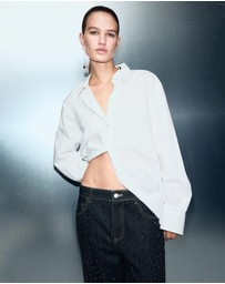 M.N.G - Straight Jeans With Rhinestone Detail