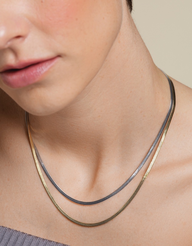 Rosefield - Snake Necklace Two Tone