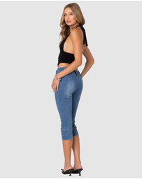 EDIKTED - Lillie Knotted Halter Top