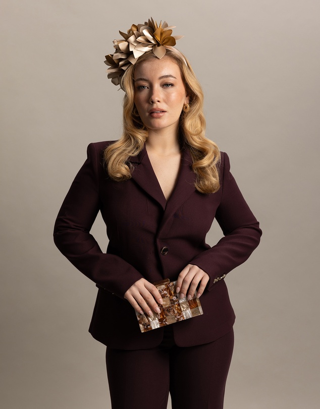 Morgan & Taylor - Harper Acrylic Clutch in Brown