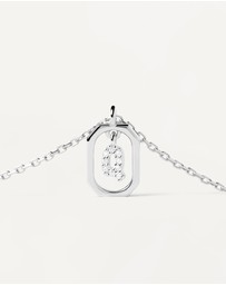 PDPAOLA - Mini Letter Q Silver Necklace