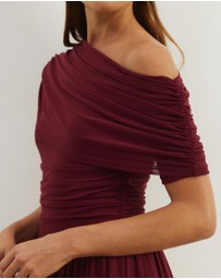 Atmos&Here - Winnie Off Shoulder Mesh Maxi Dress