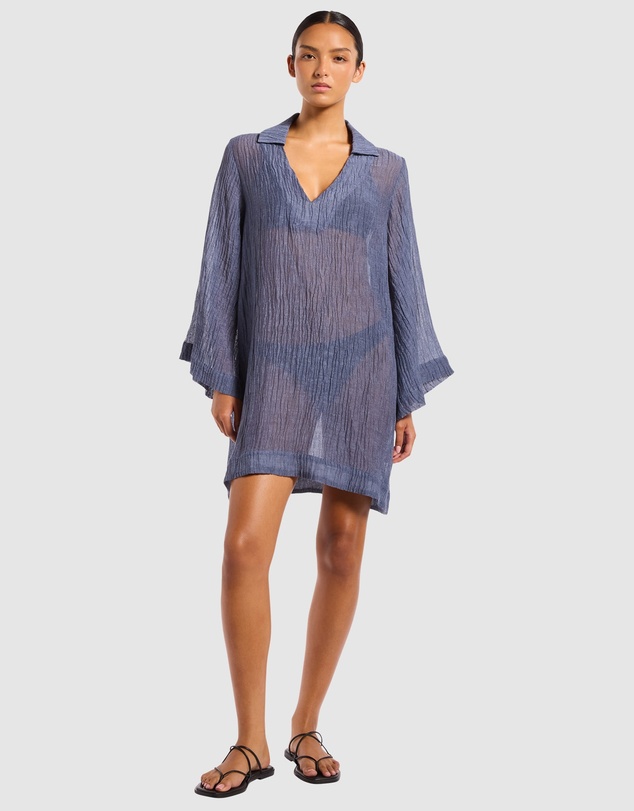 JETS - Wave Gauze Sheer Mini Cover Up