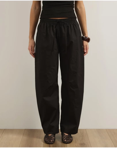 Atmos&Here - Lila Cotton Barrel Leg Pants
