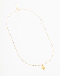 Lovisa - Gold Plated Sterling Silver St. Christopher Pendant Necklace