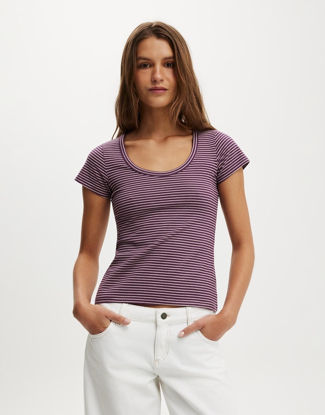 Cotton On - Everyday Smooth Scoop Neck Tee