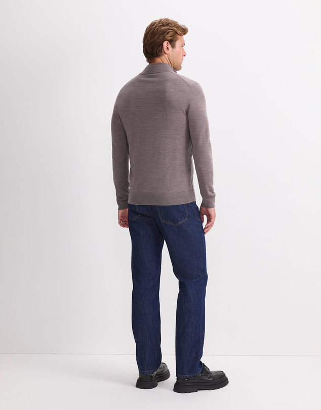 Sportscraft - Merino Quarter Zip Knit