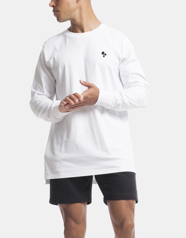 Vacancy Co - Palm Embroidery Long Sleeve Tee