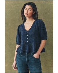 NEXT - Puff Short Sleeve Doublecloth Blouse