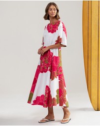Binny - Hibiscus Midi Dress