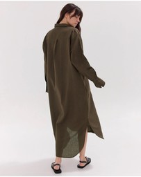 Cloth & Co. - The Shirt Dress | Olive