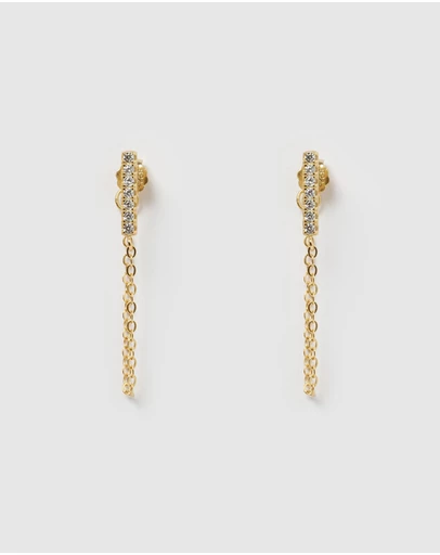 Izoa - Sandra Chain drop Earrings