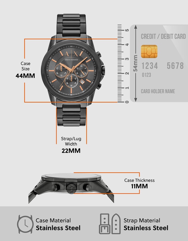 Armani Exchange - Gunmetal Chronograph Watch
