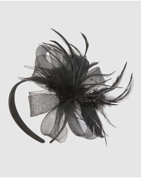 Max Alexander - Black Crinoline Fascinator