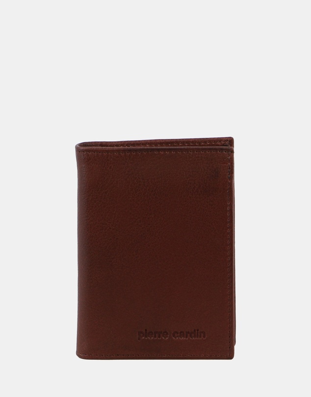 Pierre Cardin - Pierre Cardin Rustic Leather Men's Bi-Fold Flap Wallet