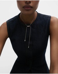 PDPAOLA - Rodeo Silver Slider Necklace