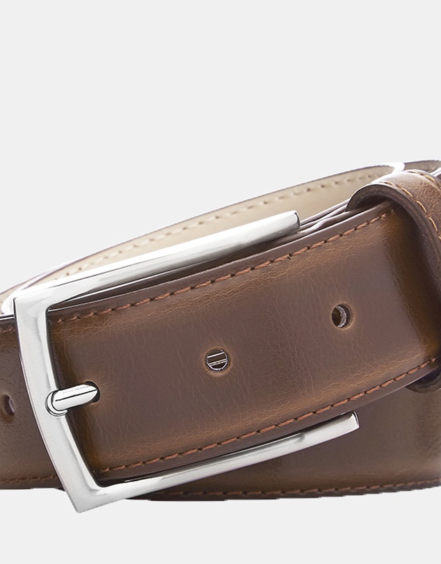 Buckle - Casablanca. Australian Made Classic Leather Belt. 35mm width.