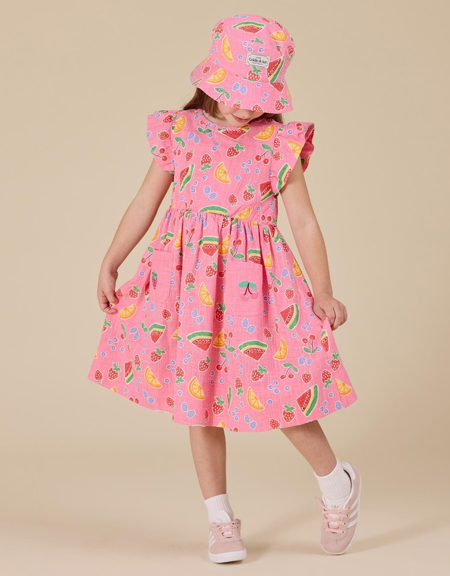 Goldie + Ace - Fruit Salad Bucket Hat - ICONIC EXCLUSIVE - Babies-Kids