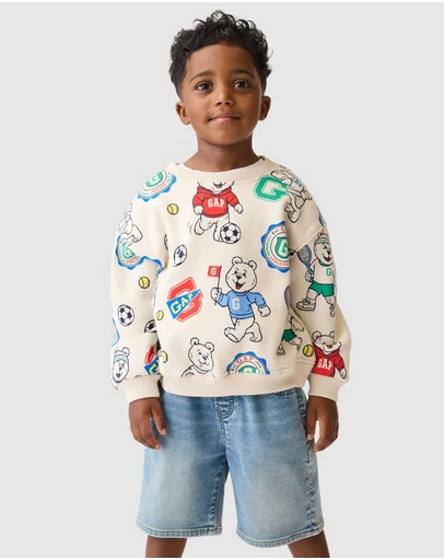 GAP - Print Brannan Icon Crew - Babies-Kids