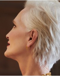 Rachel Jackson - Electric Goddess Mini Huggie Gold Hoop Earrings
