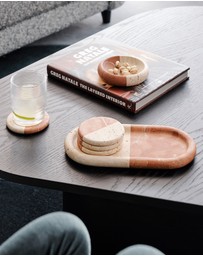 Greg Natale - Polar Tray Coral & Travertine