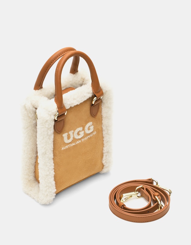 EVERAU - Australian Shepherd Ugg Charlie Bag Cow Suede Upper Bags