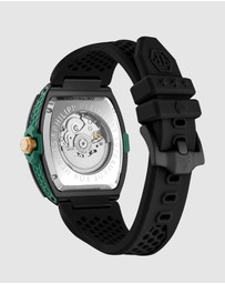 Philipp Plein - The $Keleton 2.0 - 44mm Black Dial and Silicone Strap