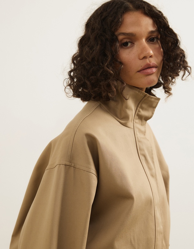 Atmos&Here - Taya Funnel Neck Twill Bomber