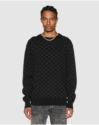 Ksubi - Box Knit Crew Washed Black
