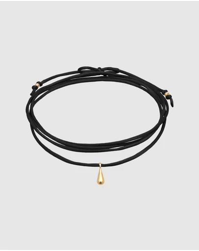 Elli Jewelry - Satin Teardrop Pendant Necklace