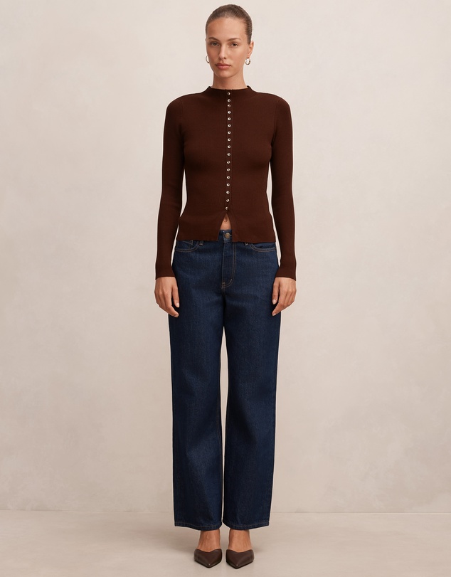 Forever New - Francis Button Detail Top