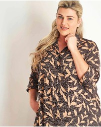 Hope & Harvest - French Girl Midi Shirt Dress