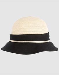 Max Alexander - Straw Black Summer Beach Sun Hat