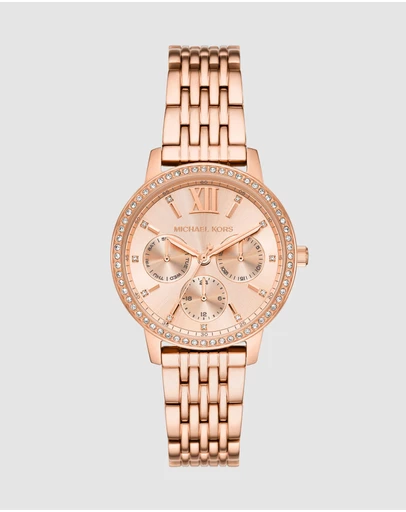 Michael Kors - Melissa Rose Gold Tone Chronograph Watch