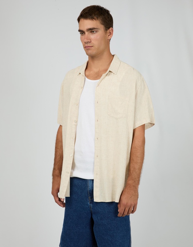 Silent Theory - Textured Linen SS Shirt