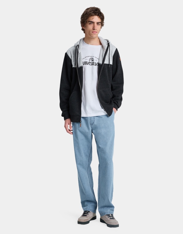 Quiksilver - Mens Keller Block Zip Up Hoodie