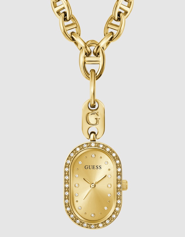 GUESS - GUESS Ladies Gold-Tone Analogue Watch Necklace