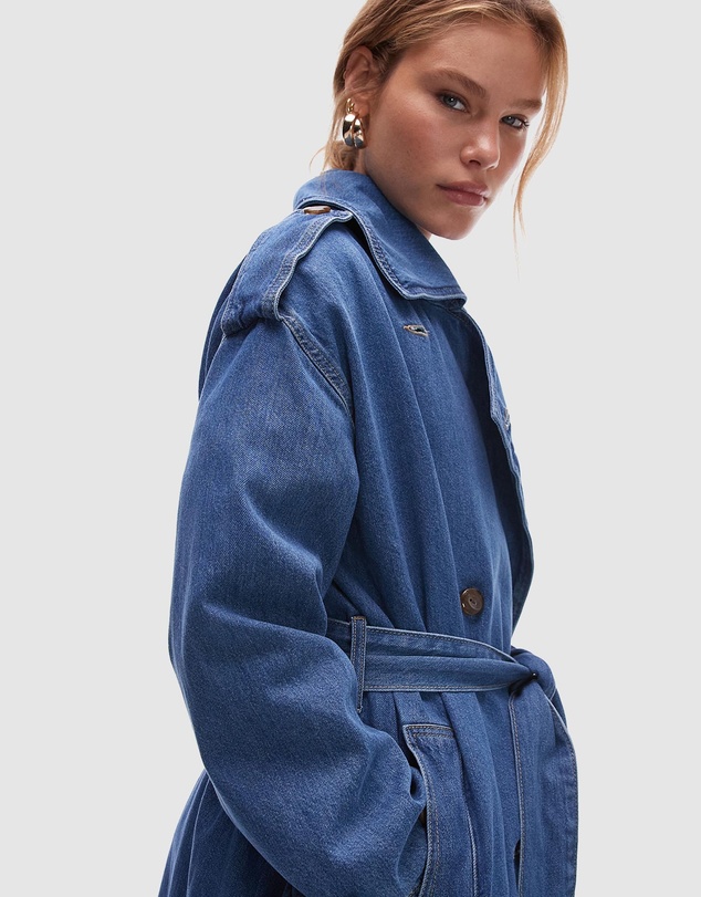 TOPSHOP - Denim Trench Coat