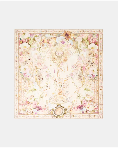 Camilla - Large Crystalled Silk Square Scarf