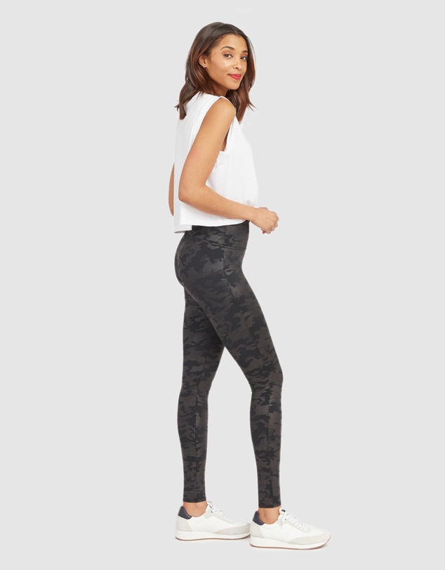 Spanx - Faux Leather Camo Legging