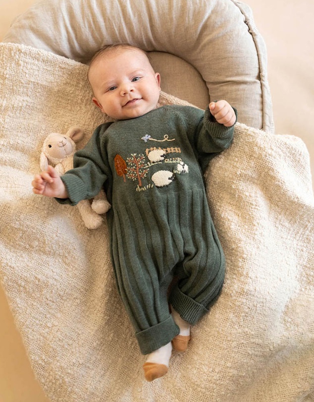 Bebe by Minihaha - Hunter Farm Organic Knitted Romper - Babies